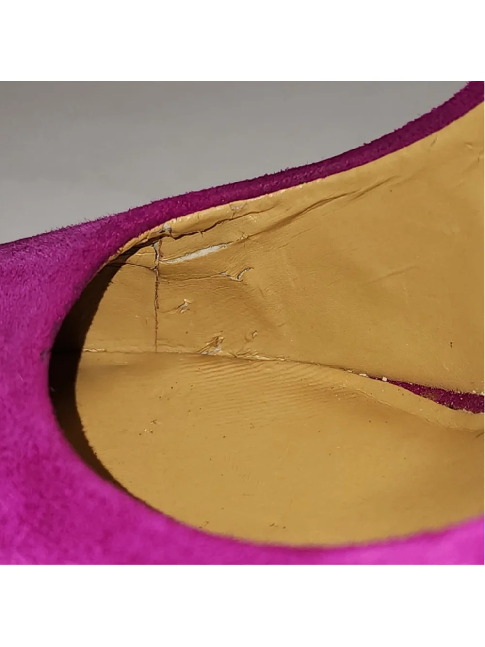 Nine West Rocha Fuchsia Magenta Suede Rainbow Striped Platform Pumps Heels 7M